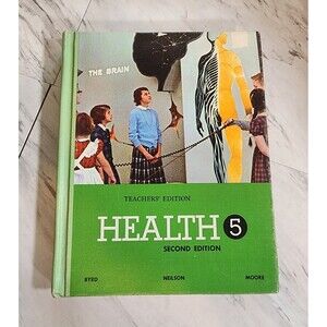 1966 Health 5 Textbook Teachers' Edition Second Laidlaw Brothers Vintage School